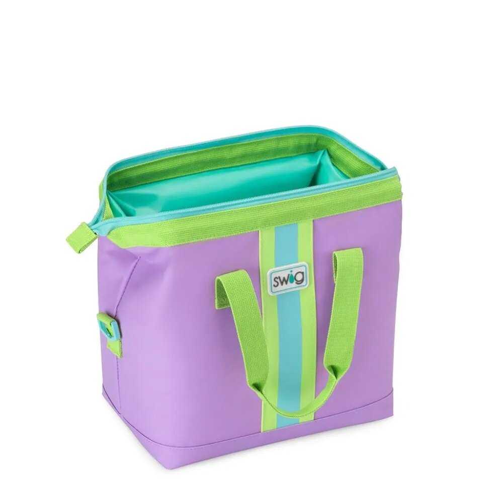 SWIG Purple & Lime Insulated Lunch Tote - Picture 3 of 4